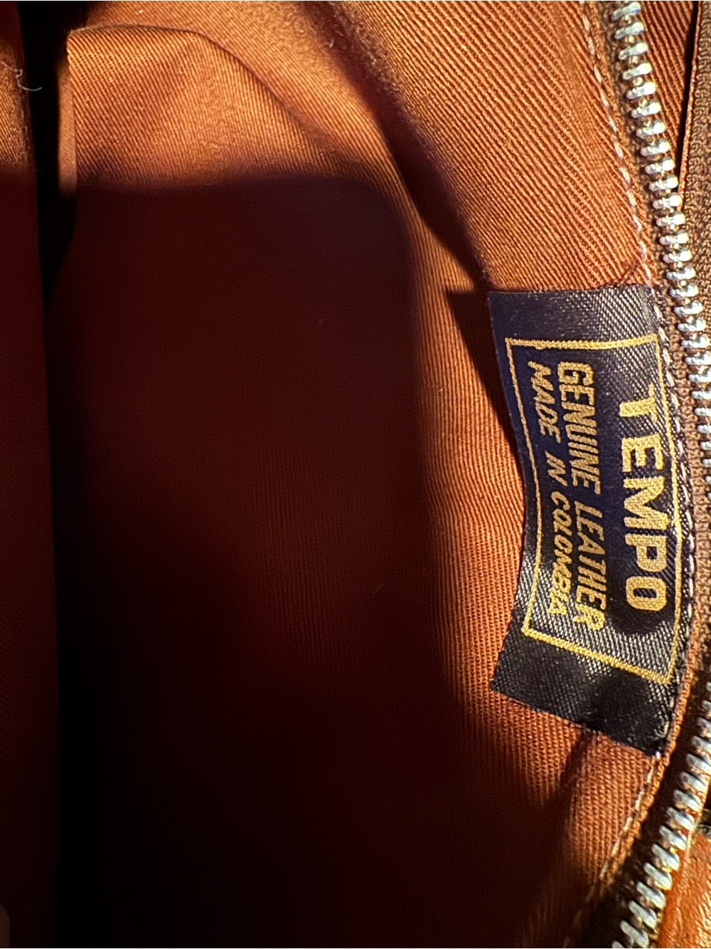 Tempo Genuine Leather Tote Bag Made in Colombia Vintage Brown - Picture 10 of 10